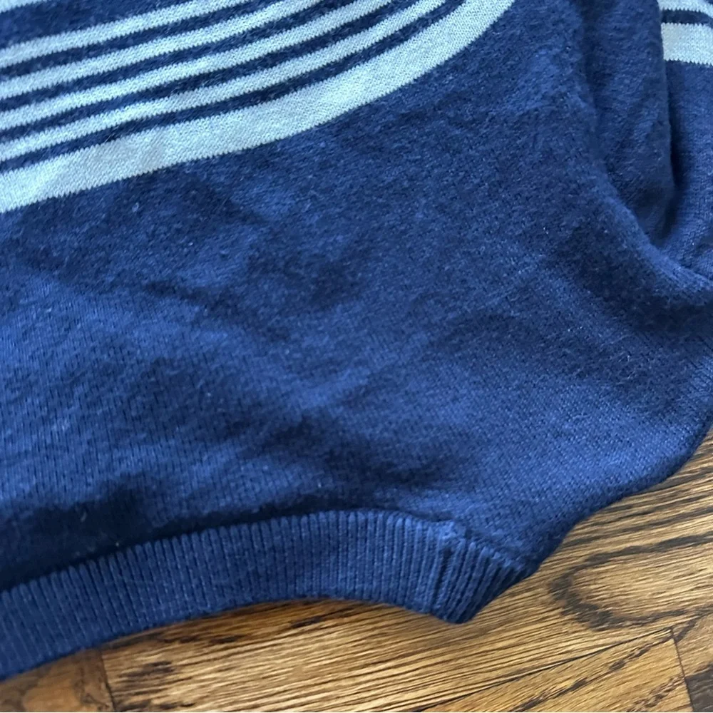 Halogen Navy White Striped Crewneck Sweater Women’s S